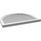 Ekena Millwork Round Top Surface Mount PVC Gable Vent w/ 2"W x 2"P Brickmould Sill Frame, 34"W x 28"H GVPRT34X2803SN - alternate 3
